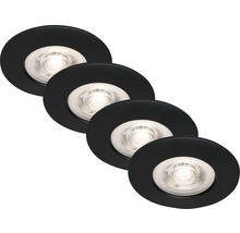 Štyri vstavané svietidlá s okrúhlym tvarom