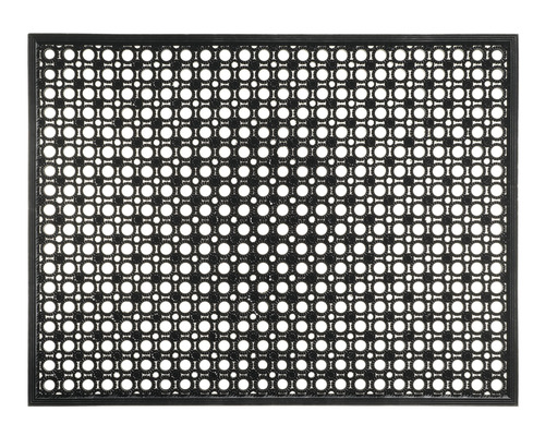 Obdĺžniková gumová rohožka s otvormi na vonkajšie použitie