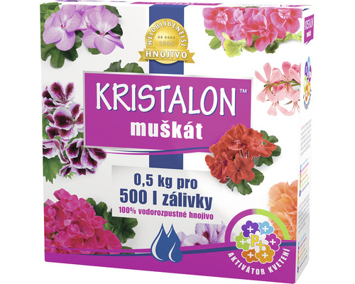 Kristalon Muskát hnojivo pre rastliny, balenie 0,5 kilogramu
