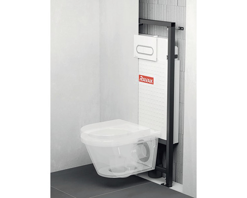 Závesné WC s inštalačným modulom a ovládacím tlačidlom