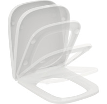 WC sedadlo z plastu s pomalým zatváraním v rôznych polohách otvorenia