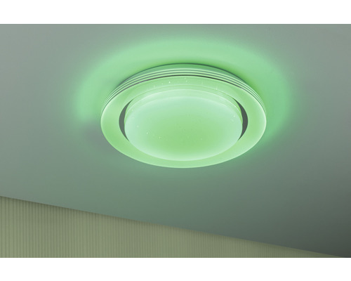 Stropné svietidlo okrúhleho tvaru v zapnutom stave