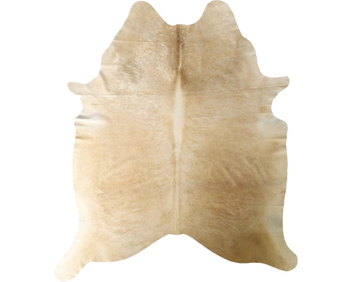 Svetlý kravský kožený koberec