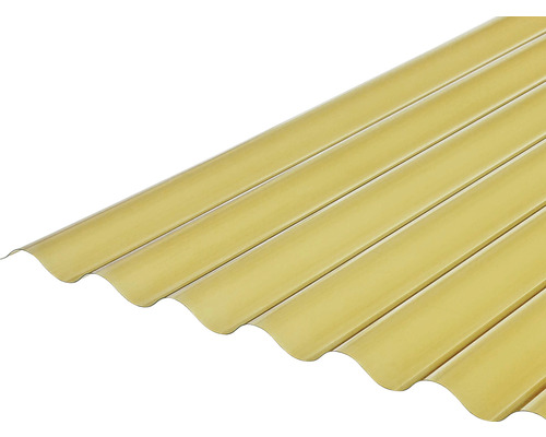 Plastová doska 2000 x 900 x 0,7 mm vlnitá bronzová Trapézový plech z plastu
