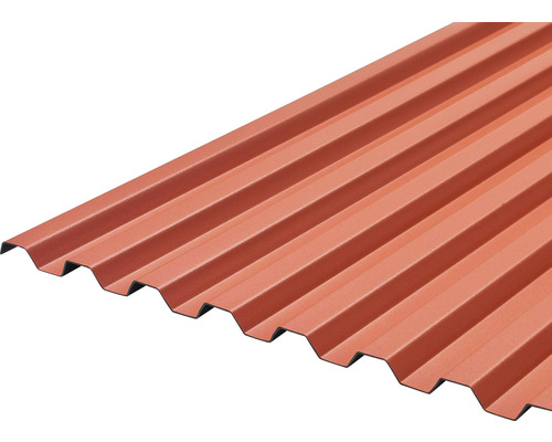 Plastová doska 2000 x 900 x 1,2 mm trapézová červená Trapézový plech pre strešnú krytinu