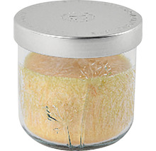 Sviečka v pohári s kovovým vrchnákom