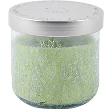 Dekoratívny posypový výrobok v sklenenej nádobe