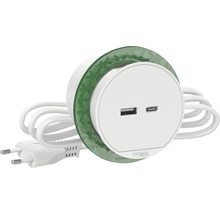 Logo Schneider Electric Stolová zásuvka s USB a USB-C konektorom