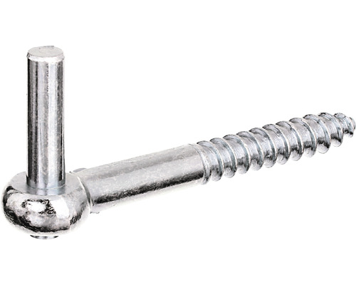Držiak čapu k zastrutkovaniu Typ J 115x10 mm galvanicky pozinkované Kovový skrutkovací hák