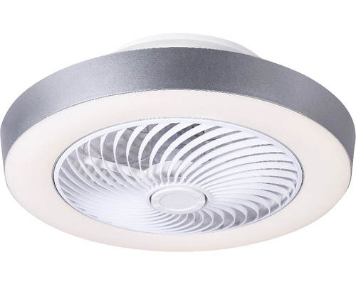 Stropný ventilátor Globo Gharr Ø55 cm biely/sivý s LED osvetlením a diaľkovým ovládaním
