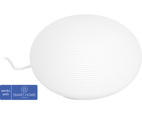 LED stolová lampa Philips HUE Flourish RGB 9,5 W 806lm 2000-6500K biela - kompatibilná so SMART HOME by hornbach