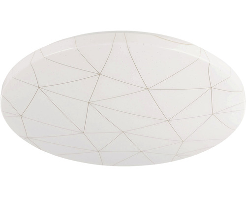 Biele stropné svietidlo s geometrickým vzorom