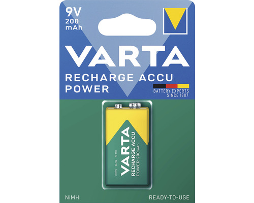 Batéria VARTA 1xE-Block 6F22 dobíjacia