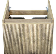 Skrinka pod umývadlo z dreva s ryhovanou prednou stranou