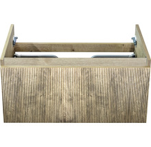 Skrinka pod umývadlo z dreva s ryhovanou prednou stranou