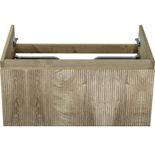 Skrinka pod umývadlo z dreva s ryhovanou prednou stranou