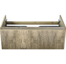 Skrinka pod umývadlo s drevenou štruktúrou