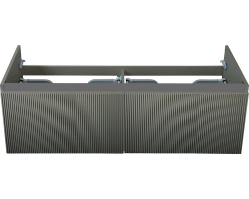 Skrinka pod umývadlo s ryhovaným povrchom