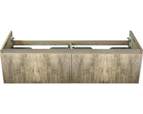 Skrinka pod umývadlo s vrúbkovanou prednou stranou