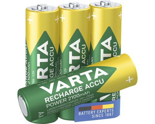 Batérie Varta Accu Recharge Power, 2100 mAh, typ AA, štyri kusy