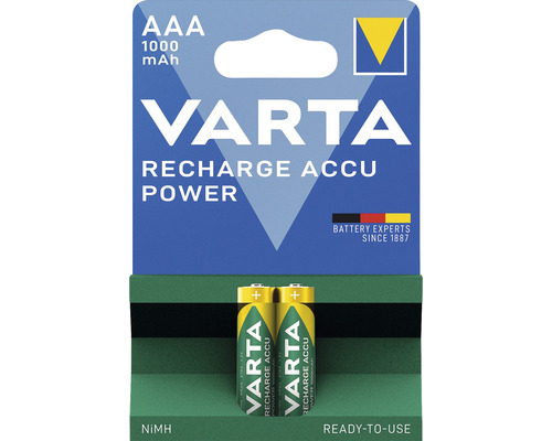 Nabíjacia batéria VARTA MICRO AAA 1,2V 1000mAh 2ks