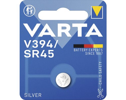 Gombíková batéria Varta V394/SR45 Silver Oxide