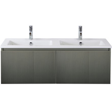 Umývadlová skrinka s dvomi umývadlami a spodnou skrinkou