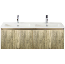 Umývadlová skrinka s dvoma umývadlami a spodnou skrinkou