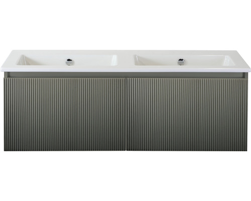 Skrinka pod umývadlo s dvoma umývadlami