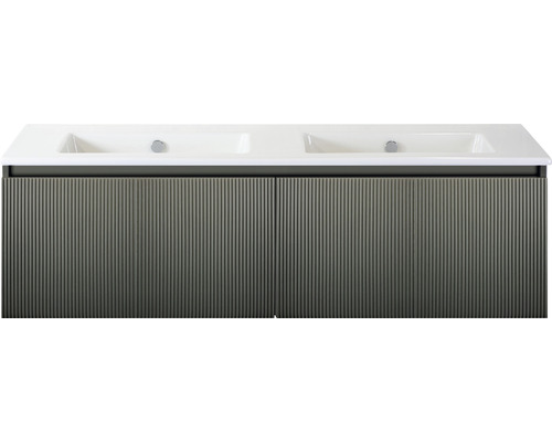 Skrinka pod umývadlo s dvojitým umývadlom do kúpeľne