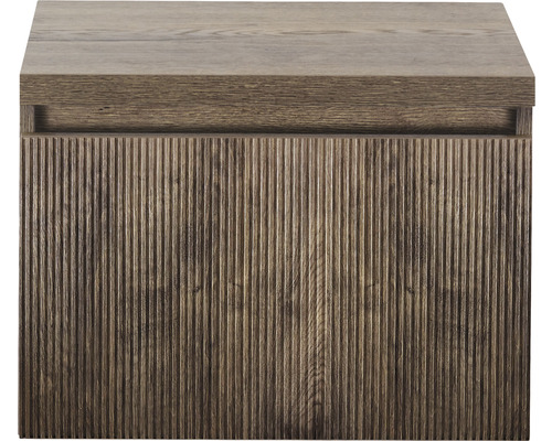 Skrinka pod umývadlo s ryhovanou prednou stranou