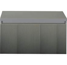 Sivá skrinka pod umývadlo s ryhovanou prednou stranou