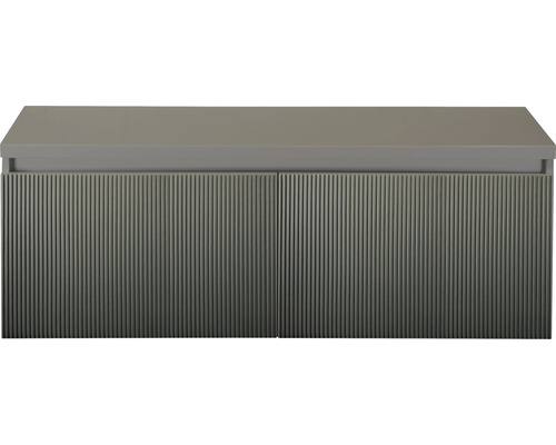 Kúpeľňová skrinka pod umývadlo Sanox Frozen 3D petrolej 120 x 43 x 45 cm Skrinka pod umývadlo s ryhovaným povrchom