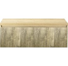 Skrinka pod umývadlo s ryhovanou prednou stranou