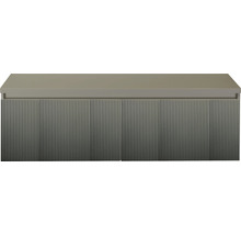 Kúpeľňový nábytok s vertikálne ryhovaným povrchom