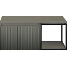 Moderná skrinka pod umývadlo s bočnou policou