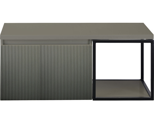 Kúpeľňová skrinka pod umývadlo Sanox Frozen 3D petrolej 100 x 43 x 45 cm Moderná skrinka pod umývadlo s bočnou policou