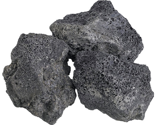 Dekorácia do akvária lávový kameň premium L 20-25 cm čierny