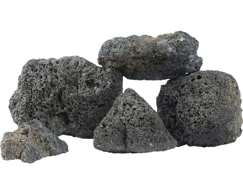 Dekorácia do akvária lávový kameň premium S 10-14 cm čierny-0