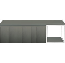 Spodná skrinka s ryhovanou prednou stranou a otvorenou policou