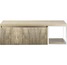 Skrinka pod umývadlo so zásuvkou a otvorenou priehradkou