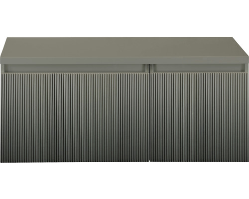 Kúpeľňová skrinka pod umývadlo Sanox Frozen 3D petrolej 100 x 43 x 45 cm Skrinka pod umývadlo s ryhovanou prednou stranou