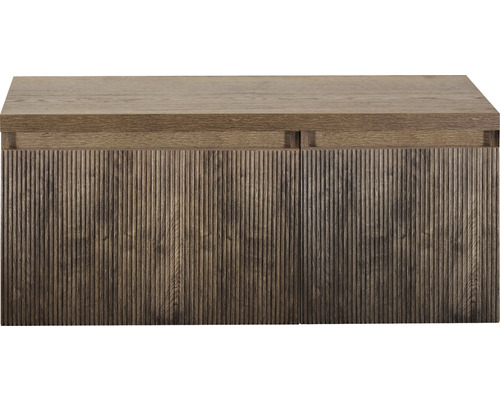 Kúpeľňová skrinka pod umývadlo Sanox Frozen 3D charleston 100 x 43 x 45 cm Drevená komoda s ryhovaným povrchom