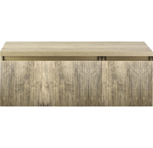 Skrinka pod umývadlo s vertikálne ryhovanou prednou stranou