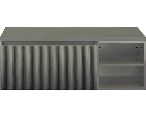 Kúpeľňová skrinka pod umývadlo Sanox Frozen 3D petrolej 120 x 43 x 45 cm Skrinka pod umývadlo s jednými dvierkami a otvorenými policami