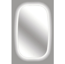 LED kúpeľňové zrkadlo Retro Line 100x60 cm biely rám