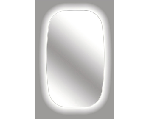 LED kúpeľňové zrkadlo Retro Line 100x60 cm biely rám