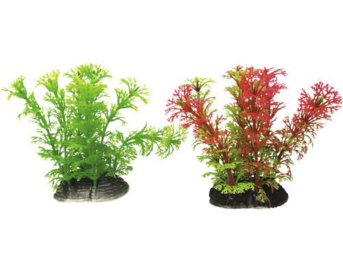 Dve umelé vodné rastliny do akvárií