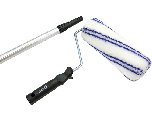 Valček na maľovanie s teleskopickou tyčou a prúžkovaným vzorom