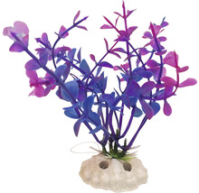 Dekoratívna akvarijná rastlina s plastovým podstavcom